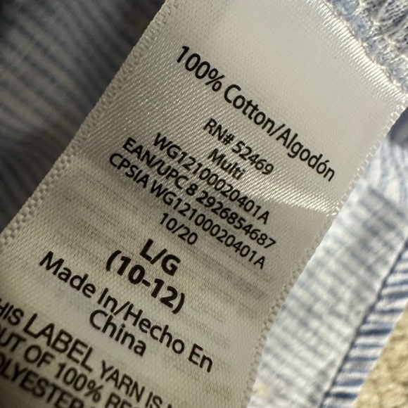 Wonder Nation Girls Long Sleeve Square Neck Woven Blouse Top Size Large - Picture 2 of 8